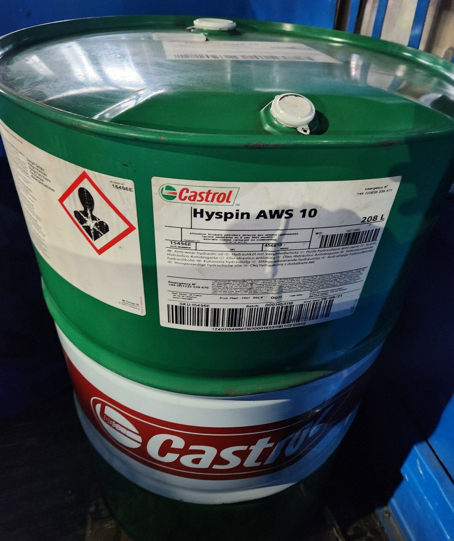 Castrol Hyspin AWS 10 - Anti wear Hydraulic Oil