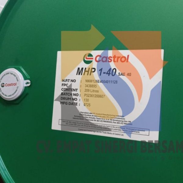 Castrol MHP 1-40 sae 40, Drum/209 Lt, Marine Diesel Engine Lubricants