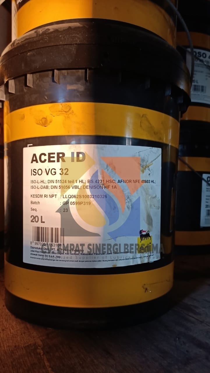 Eni Acer ID 32, Circulating Oil / Air Compressor Oil, Pail 20 Lt